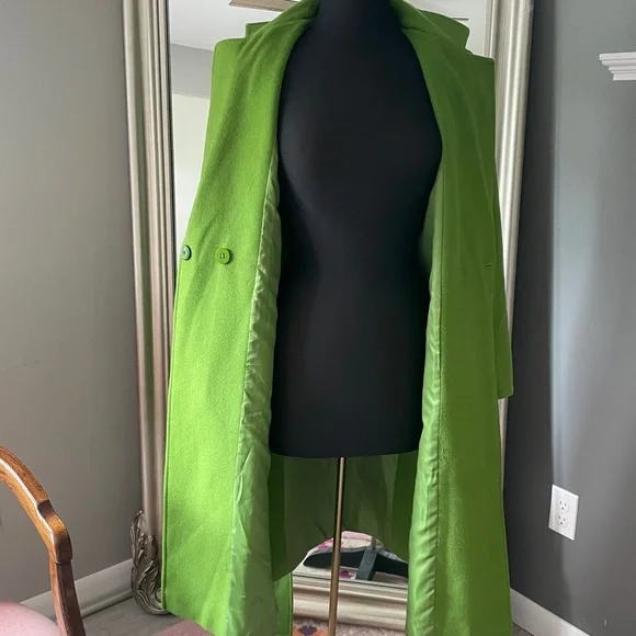 Sam Edelman Green Belted Coat - Picture 6 of 7